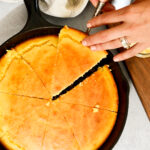 Simple cornbread recipe in cast iron skillet