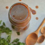 Incredibly easy enchilada sauce - just a handful of ingredients, 10 minutes and one pan. Amazing flavor, so much better than canned.