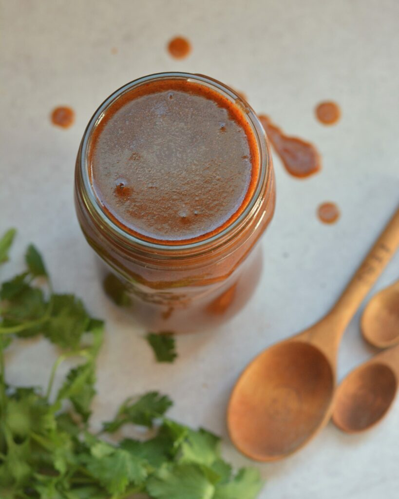 Incredibly easy enchilada sauce - just a handful of ingredients, 10 minutes and one pan. Amazing flavor, so much better than canned.