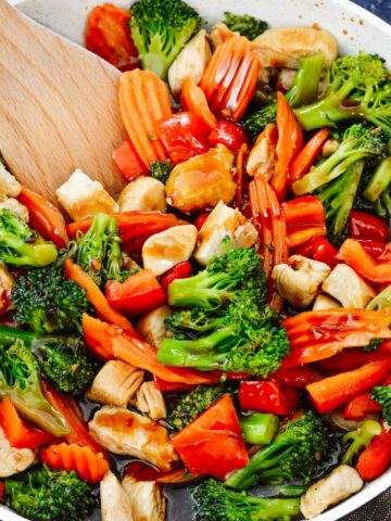 Teriyaki Chicken Stir Fry - Gluten Free Teriyaki Sauce and tips on stir frying the perfect chicken and vegetable combo.