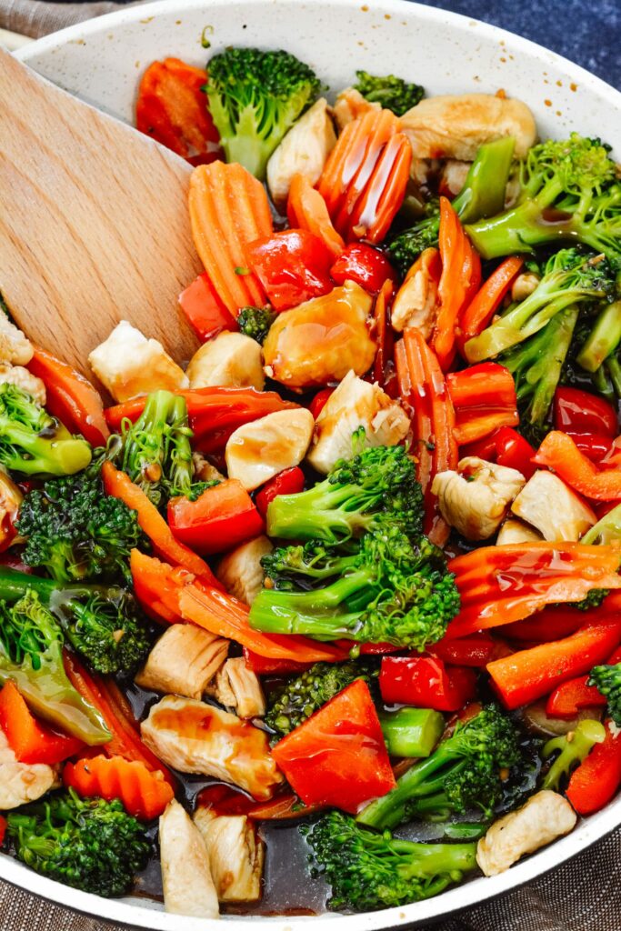 Teriyaki Chicken Stir Fry - Gluten Free Teriyaki Sauce and tips on stir frying the perfect chicken and vegetable combo.