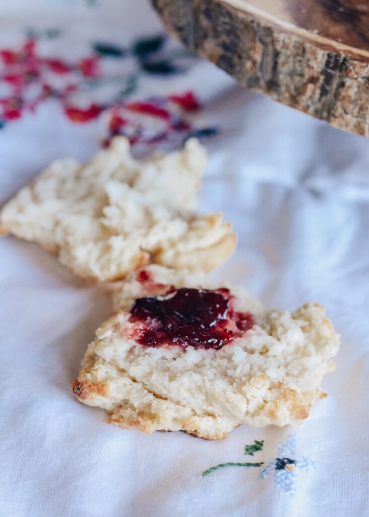 Buttermilk Drop Biscuits - Super simple recipe goes with any meal. Lightly salted and perfectly sweet drop biscuits. 