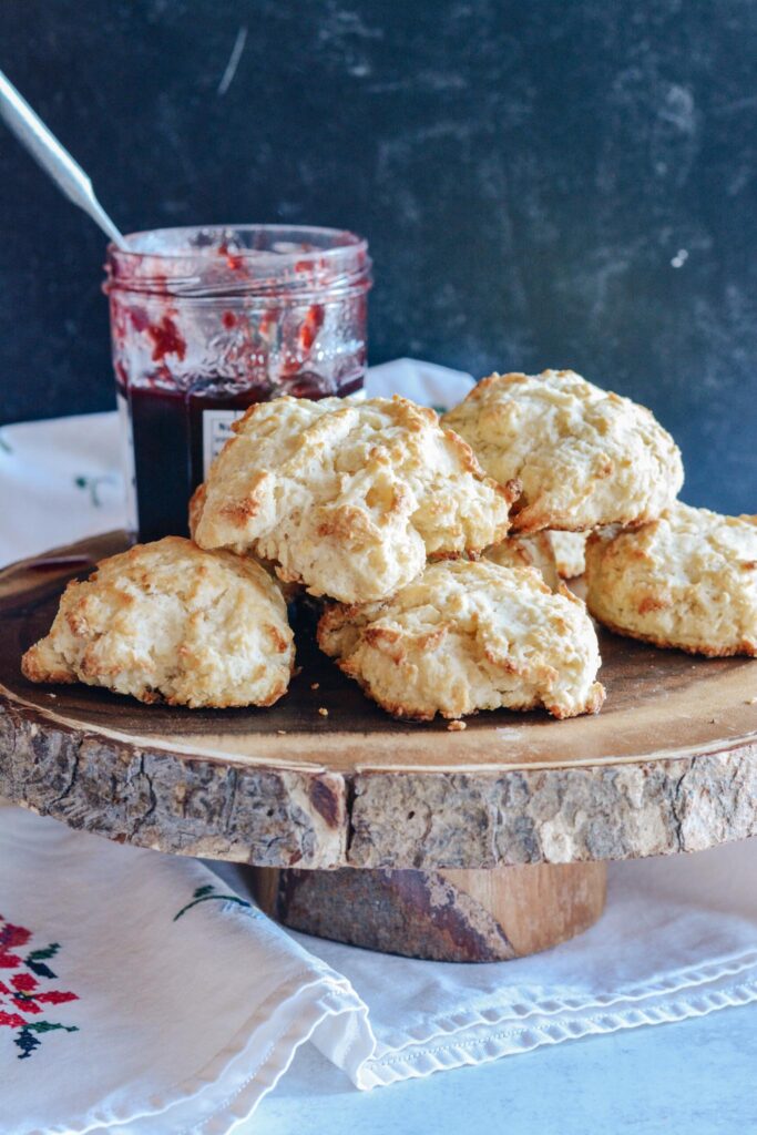 Buttermilk Drop Biscuits - Super simple recipe goes with any meal. Lightly salted and perfectly sweet drop biscuits. 