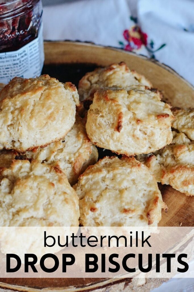 Buttermilk Drop Biscuits - Super simple recipe goes with any meal. Lightly salted and perfectly sweet drop biscuits. #buttermilk #biscuits #biscuitsforbreakfast