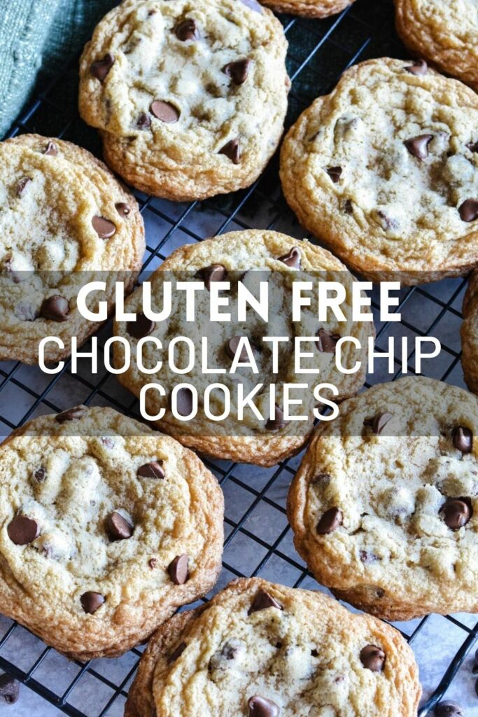 Gluten Free Chocolate Chip Cookies with two tips for perfect texture and taste. No one will know it's gluten free. Deliciously moist and tender cookie! #glutenfree #chocolatechipcookies #cookierecipe