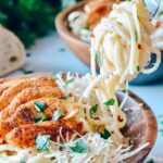 Blackened Chicken Alfredo | Simple recipe full of flavor. Creamy and spicy all at the same time. Great for date night. #blackenedchicken #alfredo #weeknightmeal