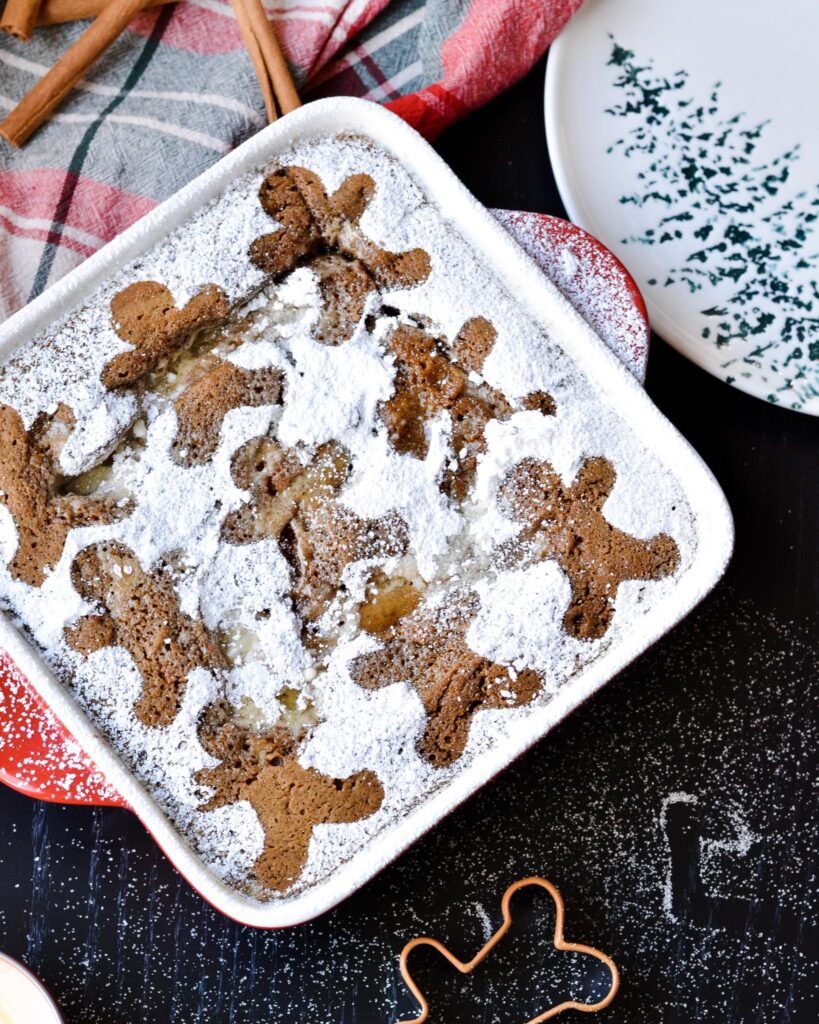 Gingerbread Cake with a warm ginger sauce base, unlike any winter cake you've ever had. Perfectly spiced with ginger, cinnamon, nutmeg and cloves.