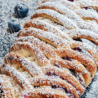 Blueberry Danish made the quickest way. Still tons of flavor and amazing texture. Spend less time making this culinary treat!