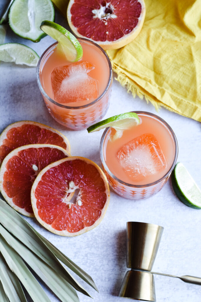 Greyhound Cocktail—Grapefruit, sparkling water, vodka and lime