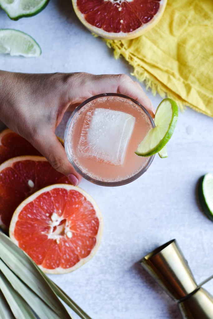 Greyhound Cocktail—Grapefruit, sparkling water, vodka and lime