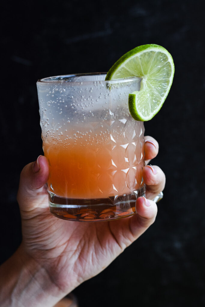 Greyhound Cocktail—Grapefruit, sparkling water, vodka and lime