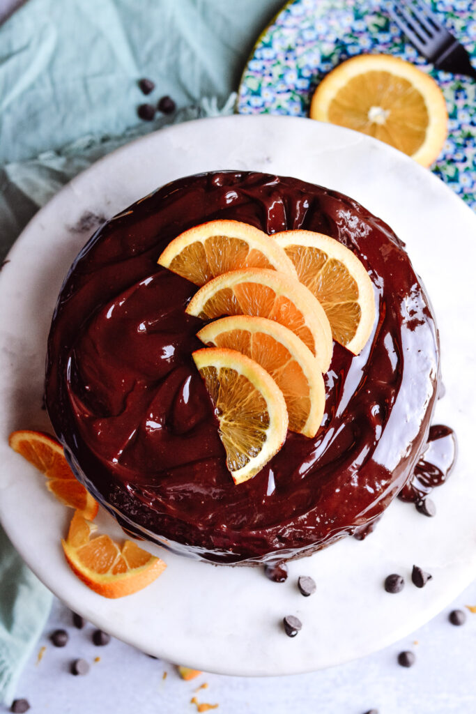 Box Mix Orange Chocolate Cake—Incredibly moist and super simple. Only 5 Ingredients.