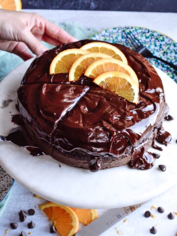 Box Mix Orange Chocolate Cake—Incredibly moist and super simple. Only 5 Ingredients.