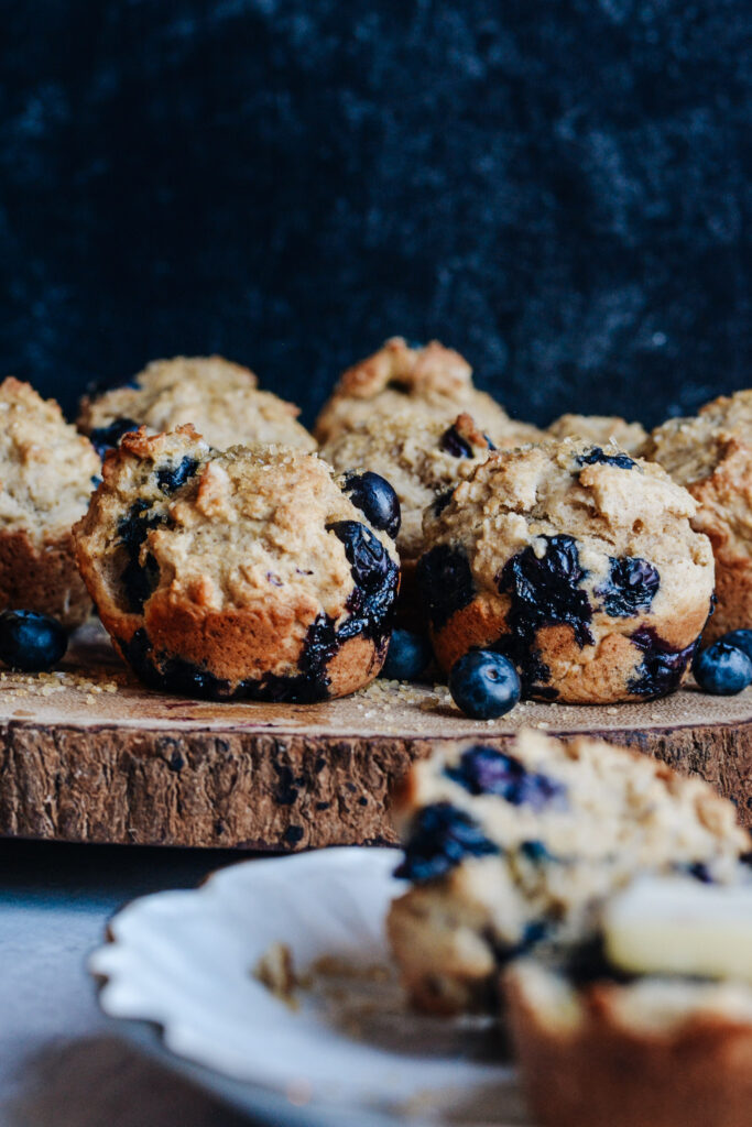 Healthy Blueberry Muffins—Lighten up your morning muffin recipe with this delicious healthy muffin recipe.