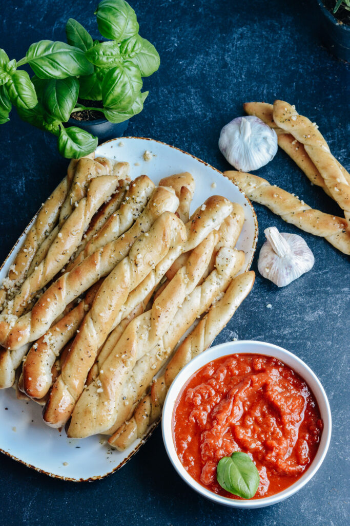 No Rise Time Garlic & Herb Breadsticks