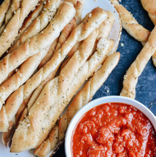 No Rise Time Garlic & Herb Breadsticks