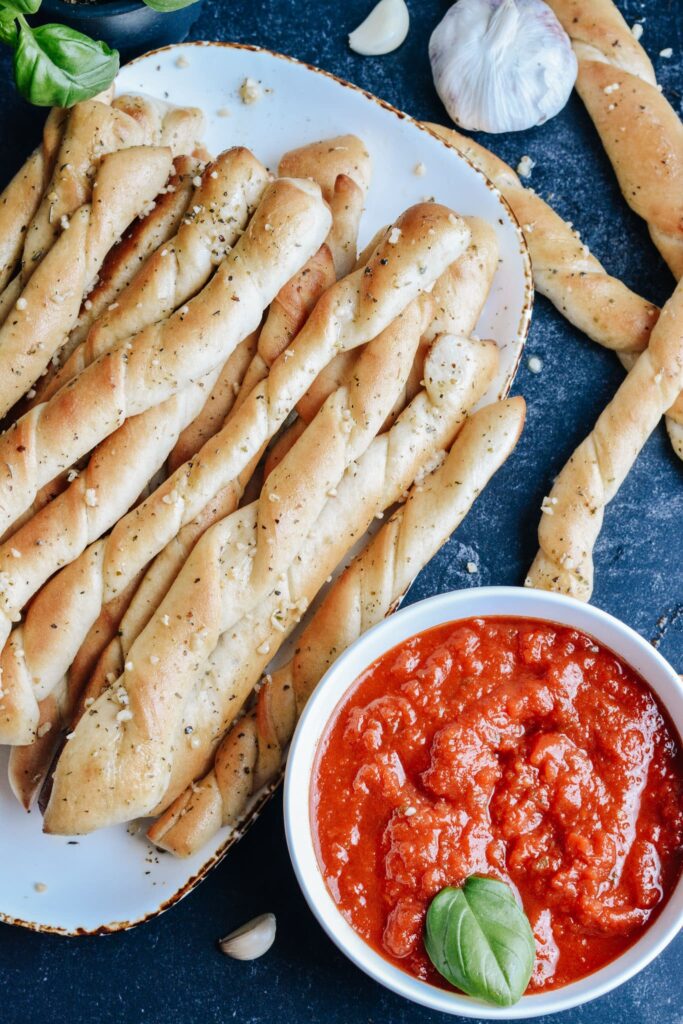 No Rise Time Garlic & Herb Breadsticks