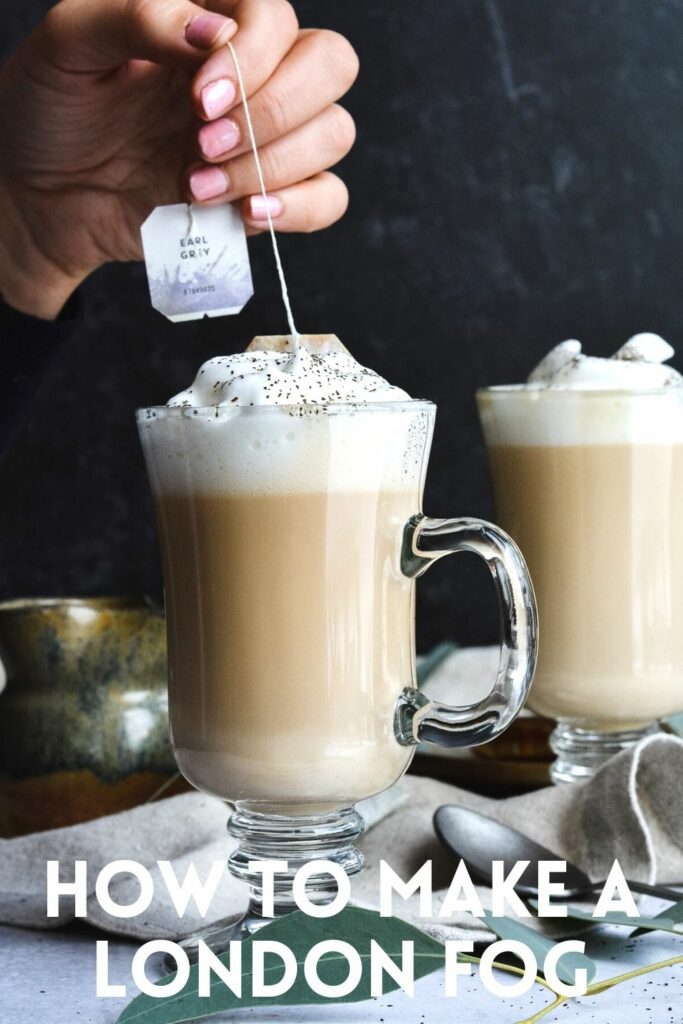 London Fog Hot Tea and Steamed Milk. Deliciously sweet winter drink. #tea #steamed #hotdrinks