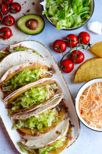 Double Decker Tacos - simple recipe, perfect way to make Taco Tuesday extra special.