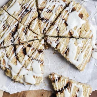 Cinnamon Roll Scone-Gluten Free. Sweet, simple and full of flavor.