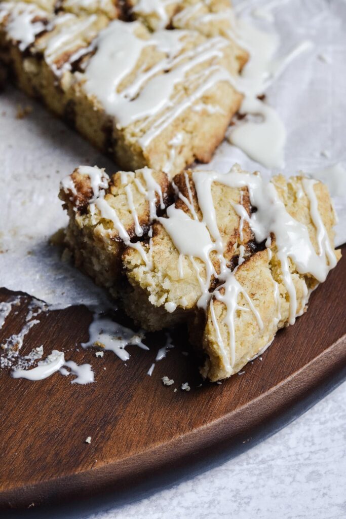 Cinnamon Roll Scone-Gluten Free. Sweet, simple and full of flavor.