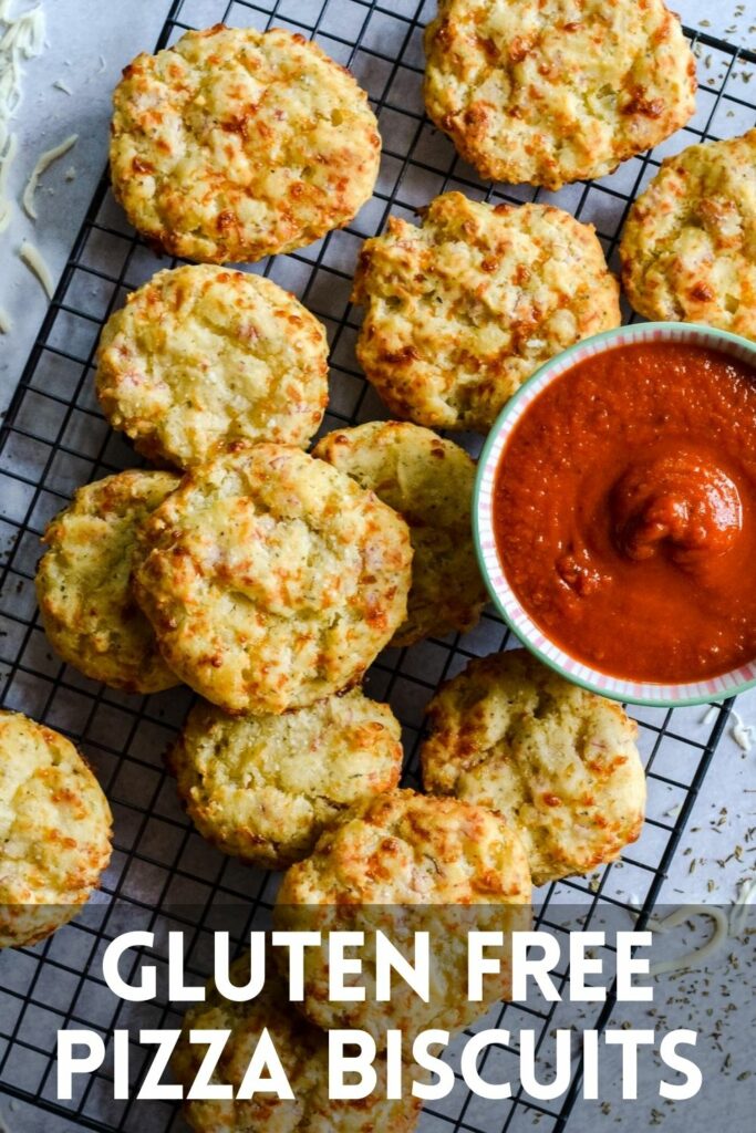 Pizza Drop Biscuits - Salami, Mozzarella and Italian Seasoning. Gluten Free and completely delicious. Dip in marinara for a great appetizer! Add to your afternoon salad or favorite pasta dish. #Italian #biscuit #glutenfree