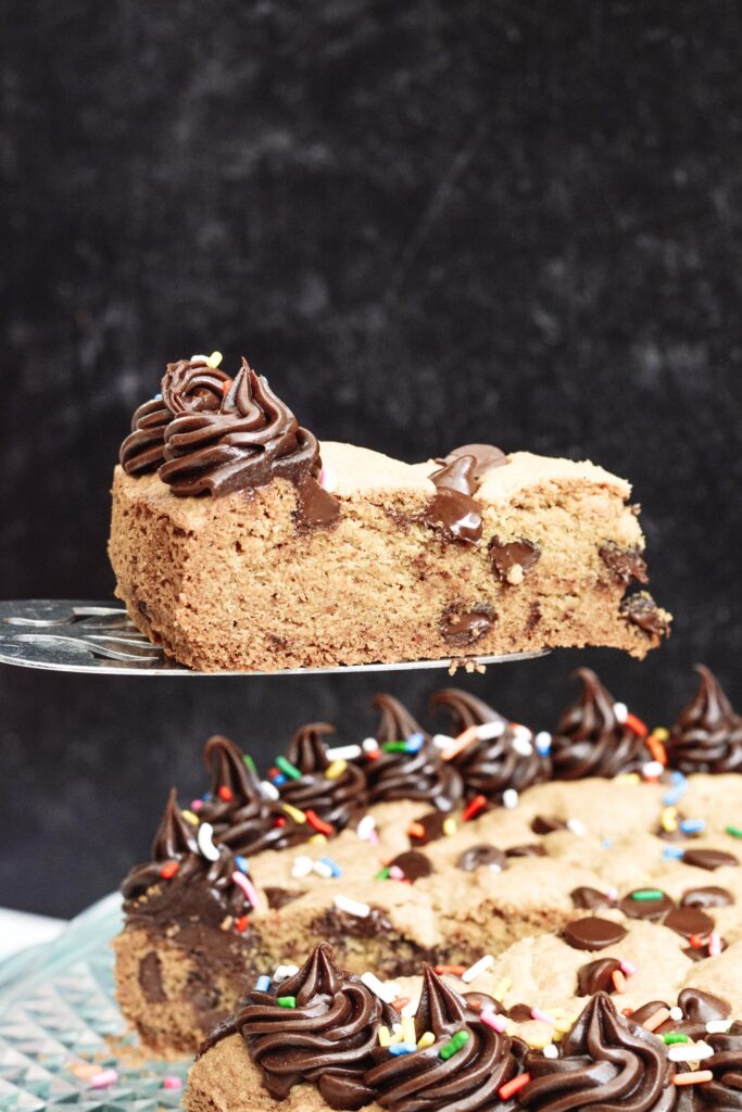 Gluten Free Chocolate Chip Cookie Cake