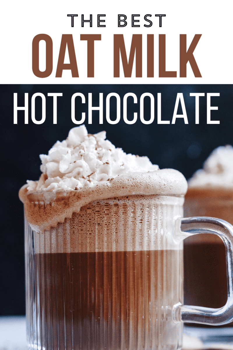 Whisk up Oat Milk Hot Chocolate with 5 ingredients and 5 minutes! This simple recipe has no dairy, is vegan, and only sweetened with maple syrup—but has that smooth, sweet, rich chocolate flavor that makes hot cocoa the ultimate winter treat. Let's go!